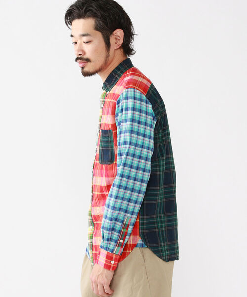 BEAMS PLUS（ビームスプラス）の「BEAMS PLUS / インディアン マドラスチェック ボタンダウン シャツ（シャツ/ブラウス・メンズ・レッド/その他/ネイビー/グリーン・LARGE/SMALL/MEDIUM/X-LARGE/X-SMALL）」の21枚目の写真