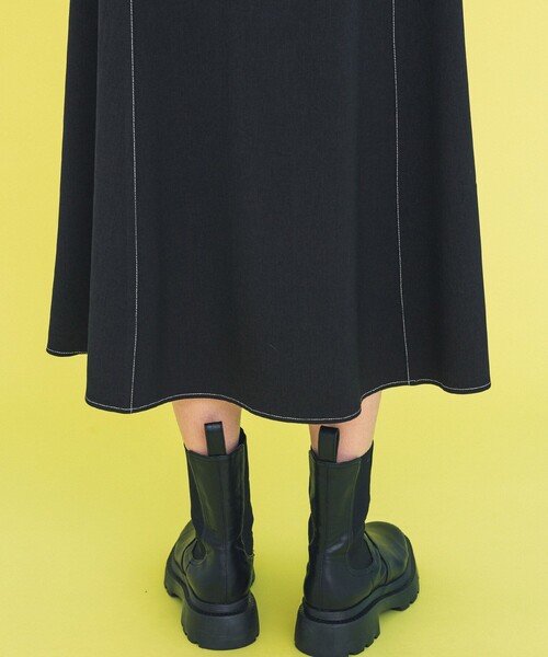 INella（イネラ）の「【INella/イネラ】ハイウエストシームフレアスカート（スカート・レディース・ブラック/ライム・1/2）」の14枚目の写真