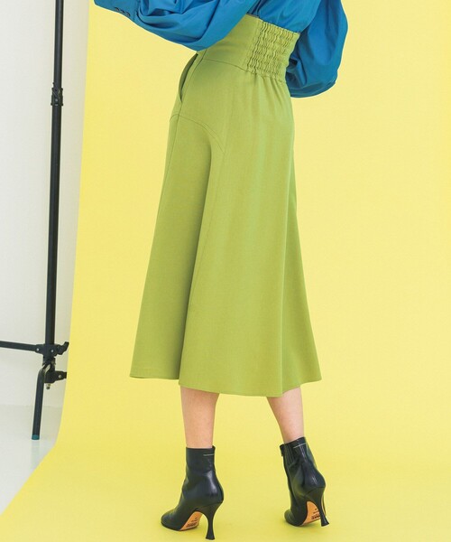 INella（イネラ）の「【INella/イネラ】ハイウエストシームフレアスカート（スカート・レディース・ブラック/ライム・1/2）」の19枚目の写真