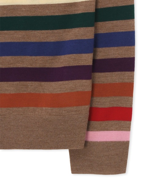 ポールスミス Paul smith 花柄 マルチカラー ニット M ボーダー Paul Smith ポール・スミス マルチカラーニット（Paul Smith