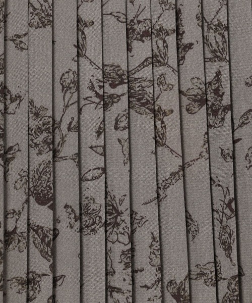 NICOLE white（ニコルホワイト）の「裾プリーツ花柄スカート（スカート・レディース・カーキ/オフホワイト・FREE）」の12枚目の写真