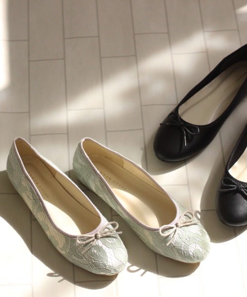 JELLY BEANS（ジェリービーンズ）の「ラウンドトゥバレーシューズ(210-50334)JELLY BEANS(ジェリービーンズ)（バレエシューズ・レディース・ブラック系その他/グレイッシュベージュ/マルチ/ブラック・23/24/23.5/22.5/24.5）」の12枚目の写真