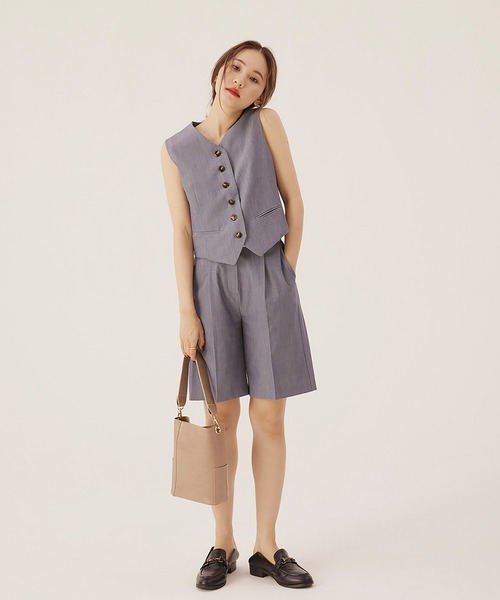 RANDEBOO（ランデブー）の「Bermuda set pants（その他パンツ・レディース・ベージュ/グレー・FREE）」の2枚目の写真