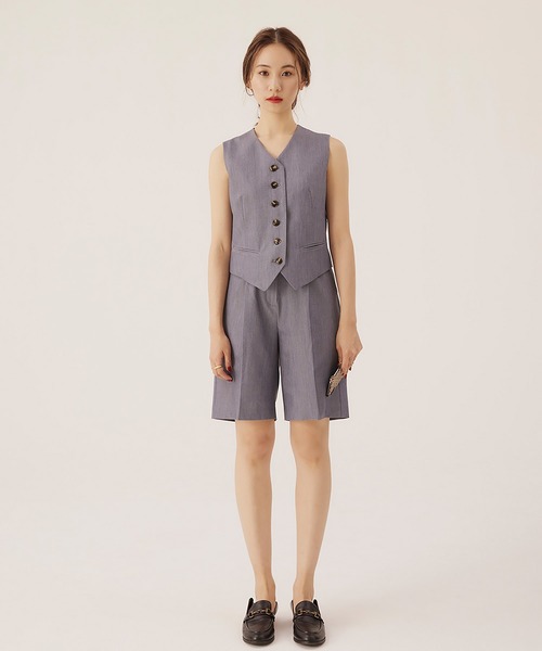 RANDEBOO（ランデブー）の「Bermuda set pants（その他パンツ・レディース・ベージュ/グレー・FREE）」の7枚目の写真