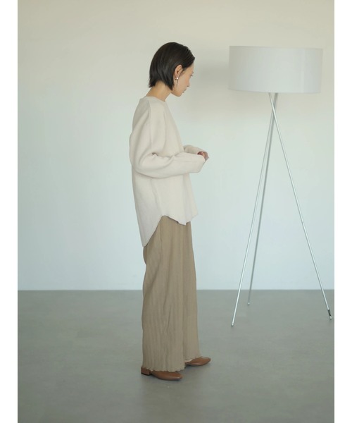 rem closet(レムクローゼット)の「ラゲットリブプルオーバー(Tシャツ/カットソー・レディース・アイボリー/グレイッシュベージュ・FREE)」の9枚目の写真