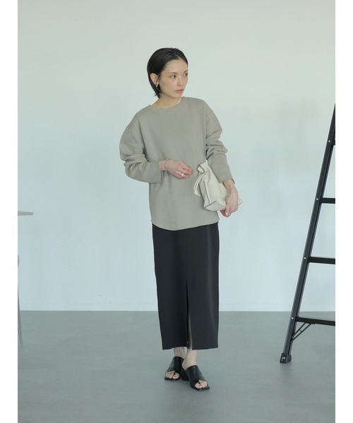 rem closet(レムクローゼット)の「ラゲットリブプルオーバー(Tシャツ/カットソー・レディース・アイボリー/グレイッシュベージュ・FREE)」の19枚目の写真