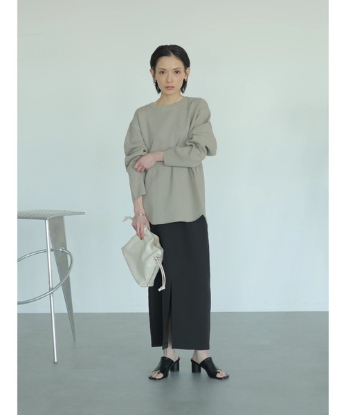 rem closet(レムクローゼット)の「ラゲットリブプルオーバー(Tシャツ/カットソー・レディース・アイボリー/グレイッシュベージュ・FREE)」の14枚目の写真