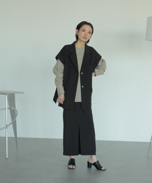 rem closet(レムクローゼット)の「ラゲットリブプルオーバー(Tシャツ/カットソー・レディース・アイボリー/グレイッシュベージュ・FREE)」の4枚目の写真
