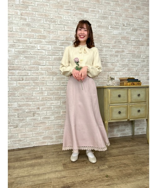 axes femme（アクシーズファム）の「リボン付きニット（ニット/セーター・レディース・ミント/キナリ/ブラック・FREE）」の12枚目の写真