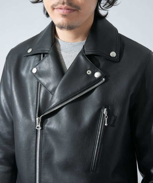 URBAN RESEARCH ROSSO MEN（アーバンリサーチロッソメン）の「『XLサイズあり』フェイクレザーダブルライダースジャケット（ライダースジャケット・メンズ・ブラック・X-LARGE/MEDIUM/LARGE）」の14枚目の写真