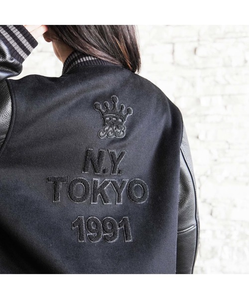 三代目Monogram Logo Varsity Jacket