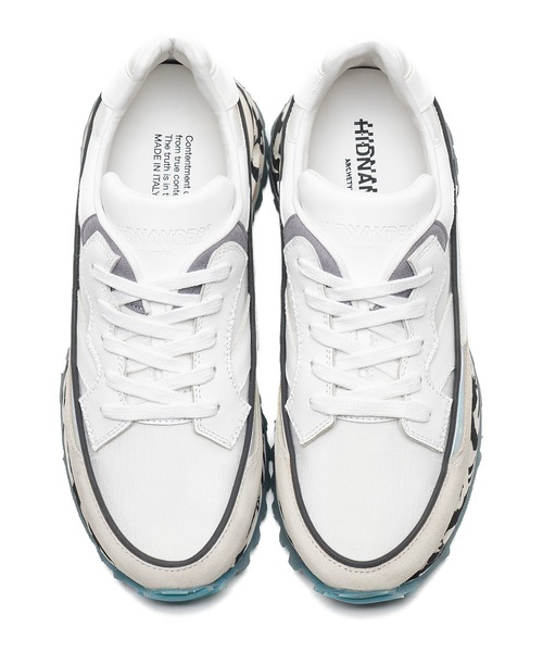 HIDNANDER（ヒドゥナンダー）の「3DOME BASIC / スリードーム ベーシック（スニーカー・メンズ・ホワイト/ホワイト×ピンク/ネイビー/ホワイト系その他・41/42/43/45/40/44/46）」の13枚目の写真