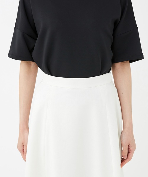 KASHIYAMA（カシヤマ）の「リネンライクポリストレッチフレアスカート（スカート・レディース・ホワイト/ナチュラル/サックスブルー・マルチサイズ）」の8枚目の写真