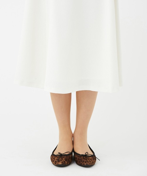 KASHIYAMA（カシヤマ）の「リネンライクポリストレッチフレアスカート（スカート・レディース・ホワイト/ナチュラル/サックスブルー・マルチサイズ）」の10枚目の写真