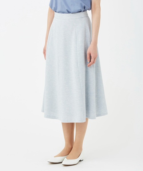 KASHIYAMA（カシヤマ）の「リネンライクポリストレッチフレアスカート（スカート・レディース・ホワイト/ナチュラル/サックスブルー・マルチサイズ）」の16枚目の写真