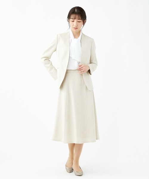 KASHIYAMA（カシヤマ）の「リネンライクポリストレッチフレアスカート（スカート・レディース・ホワイト/ナチュラル/サックスブルー・マルチサイズ）」の19枚目の写真