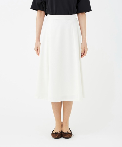 KASHIYAMA（カシヤマ）の「リネンライクポリストレッチフレアスカート（スカート・レディース・ホワイト/ナチュラル/サックスブルー・マルチサイズ）」の21枚目の写真