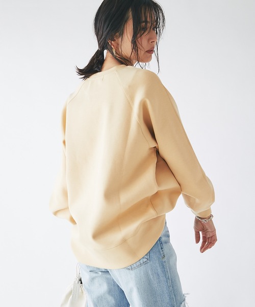 RIVE DROITE(リヴドロワ)の「ダンボールオーバーカットソー(スウェット・レディース・ベージュ/グレイッシュベージュ/グリーン・FREE)」の6枚目の写真