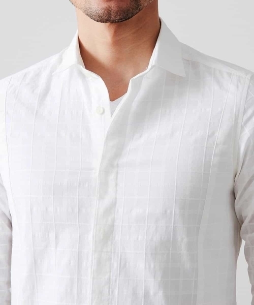 MICHEL KLEIN HOMME (ミッシェルクランオム)の「ベーシックホワイトシャツ(シャツ/ブラウス・メンズ・ホワイト/ライトグレー・MEDIUM/LARGE/X-LARGE)」の9枚目の写真