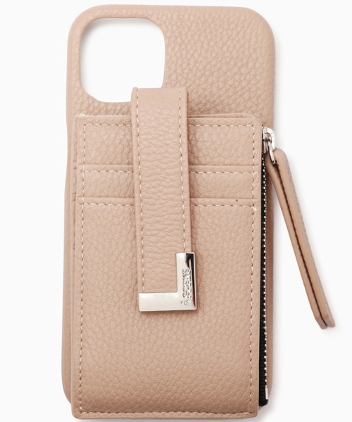ROSE BUD（ローズバッド）の「(ASCENE)カードケース付iPhoneケース（スマホケース/カバー・レディース・ベージュ/ブラック・ 12/13）」の2枚目の写真