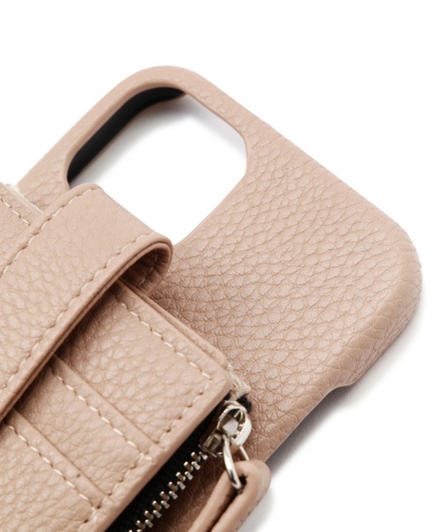 ROSE BUD（ローズバッド）の「(ASCENE)カードケース付iPhoneケース（スマホケース/カバー・レディース・ベージュ/ブラック・ 12/13）」の6枚目の写真