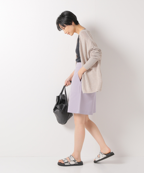 IENA（イエナ）の「スーピマランダムリブタンクトップ（タンクトップ・レディース・チャコールグレー/ホワイト/イエロー/ブラック・FREE）」の6枚目の写真