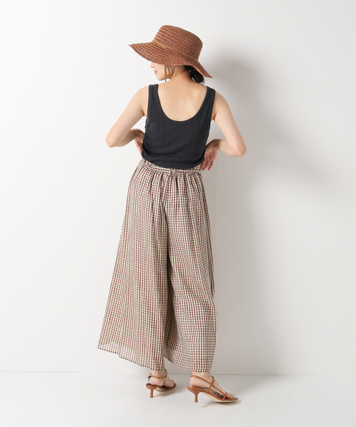 IENA（イエナ）の「スーピマランダムリブタンクトップ（タンクトップ・レディース・チャコールグレー/ホワイト/イエロー/ブラック・FREE）」の9枚目の写真