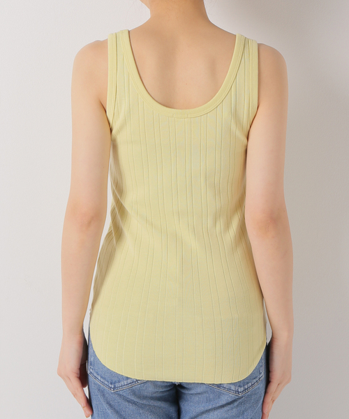 IENA（イエナ）の「スーピマランダムリブタンクトップ（タンクトップ・レディース・チャコールグレー/ホワイト/イエロー/ブラック・FREE）」の19枚目の写真