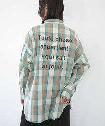 Green　Parks | BIGロゴシャツチュニック(シャツ/ブラウス)