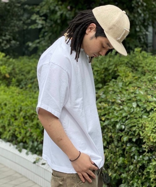 LOS ANGELES APPAREL（ロサンゼルスアパレル）の「Los Angeles Apparel LIMITED EDITION/ロサンゼルスアパレル リミテッド エディション/Mens 2 Ply SS TEE（Tシャツ/カットソー・メンズ・ホワイト/ブラック/ブルーグレー・SMALL/MEDIUM/LARGE）」の6枚目の写真