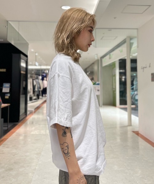 LOS ANGELES APPAREL（ロサンゼルスアパレル）の「Los Angeles Apparel LIMITED EDITION/ロサンゼルスアパレル リミテッド エディション/Mens 2 Ply SS TEE（Tシャツ/カットソー・メンズ・ホワイト/ブラック/ブルーグレー・SMALL/MEDIUM/LARGE）」の9枚目の写真