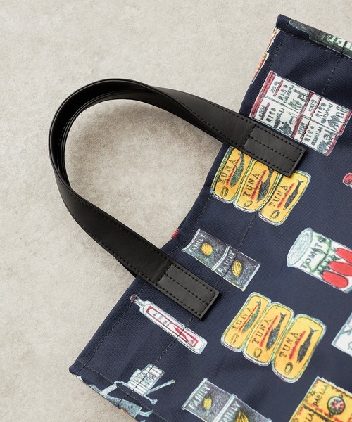 【美品】ビアズリー Market トートバッグ　西脇光重氏プリント 美品】ビアズリー Market トートバッグ西脇光重氏プリント