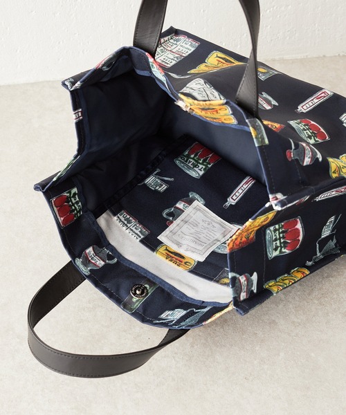 【美品】ビアズリー Market トートバッグ　西脇光重氏プリント 美品】ビアズリー Market トートバッグ 西脇光重氏プリント