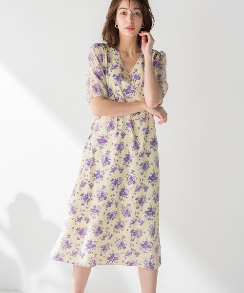 セール フラワープリント半袖ワンピース 手洗い可能 ワンピース Ketty ケティ のファッション通販 Zozotown