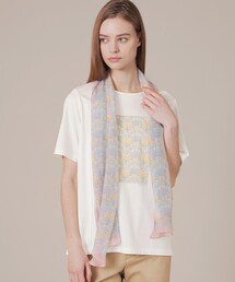 MACKINTOSH LONDON（マッキントッシュ ロンドン）の「【BIBURY FLOWER 002】剣先スカーフ（ストール/ショール）」