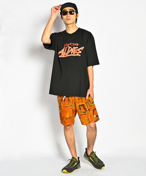 ALDIES(アールディーズ)の「Break Big T / ブレイクビッグT(Tシャツ/カットソー・メンズ・ブラック/ブラウン/ピンク/マルチ・FREE)」の2枚目の写真