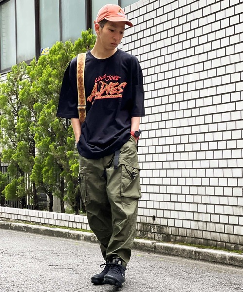 ALDIES(アールディーズ)の「Break Big T / ブレイクビッグT(Tシャツ/カットソー・メンズ・ブラック/ブラウン/ピンク/マルチ・FREE)」の16枚目の写真