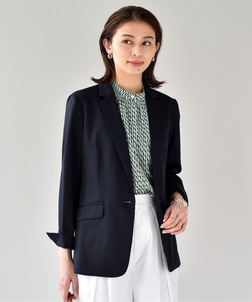 UNTITLED（アンタイトル）の「◆【接触冷感】ストレッチ テーラードジャケット（テーラードジャケット・レディース・ブラック/ダークネイビー/グレー・44/42/00/04/01/02/03/48）」の3枚目の写真