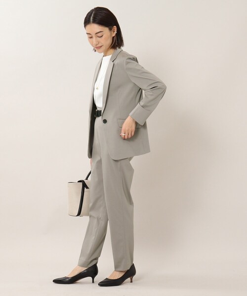 UNTITLED（アンタイトル）の「◆【接触冷感】ストレッチ テーラードジャケット（テーラードジャケット・レディース・ブラック/ダークネイビー/グレー・44/42/00/04/01/02/03/48）」の21枚目の写真