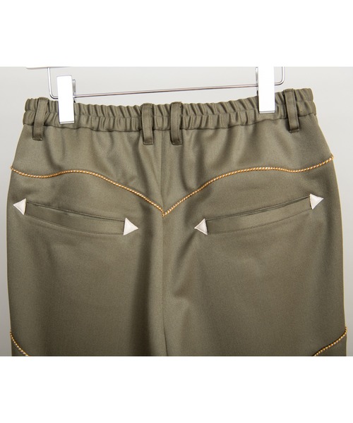 DISCOVERED(ディスカバード)の「DISCOVERED ディスカバード / WESTERN SLACKS PANTS ウエスタンスラックスパンツ / DC-AW22-PT-03(チノパンツ・メンズ・カーキ/ブラック・1/3)」の6枚目の写真