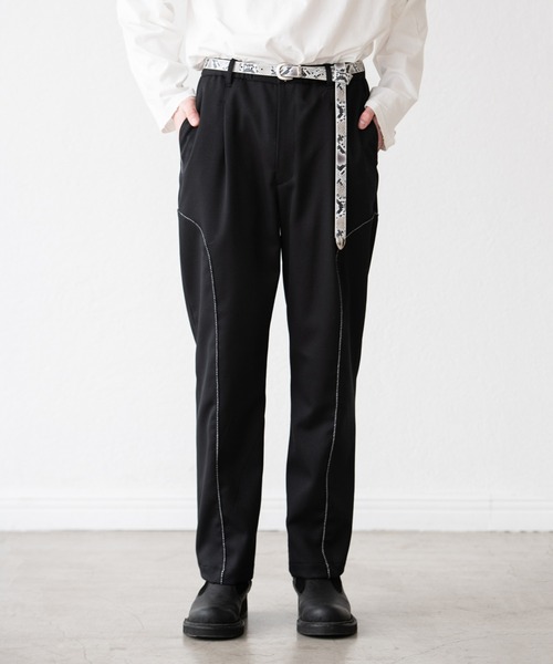 DISCOVERED(ディスカバード)の「DISCOVERED ディスカバード / WESTERN SLACKS PANTS ウエスタンスラックスパンツ / DC-AW22-PT-03(チノパンツ・メンズ・カーキ/ブラック・1/3)」の9枚目の写真