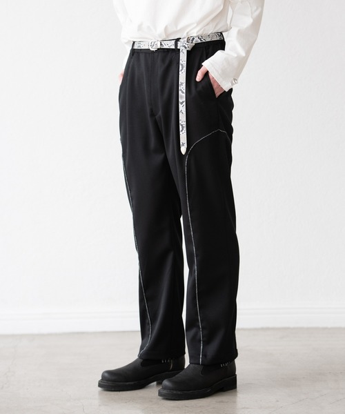 DISCOVERED(ディスカバード)の「DISCOVERED ディスカバード / WESTERN SLACKS PANTS ウエスタンスラックスパンツ / DC-AW22-PT-03(チノパンツ・メンズ・カーキ/ブラック・1/3)」の10枚目の写真