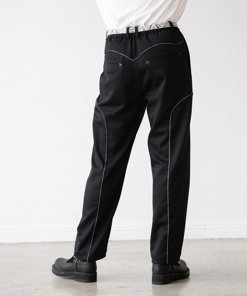 DISCOVERED(ディスカバード)の「DISCOVERED ディスカバード / WESTERN SLACKS PANTS ウエスタンスラックスパンツ / DC-AW22-PT-03(チノパンツ・メンズ・カーキ/ブラック・1/3)」の11枚目の写真