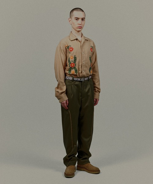 DISCOVERED(ディスカバード)の「DISCOVERED ディスカバード / WESTERN SLACKS PANTS ウエスタンスラックスパンツ / DC-AW22-PT-03(チノパンツ・メンズ・カーキ/ブラック・1/3)」の17枚目の写真