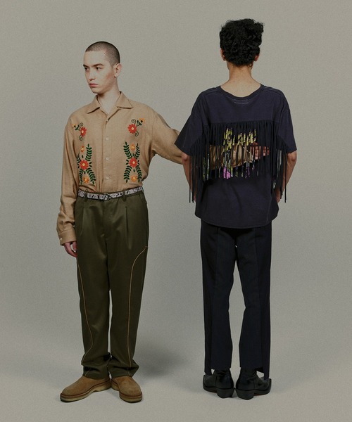 DISCOVERED(ディスカバード)の「DISCOVERED ディスカバード / WESTERN SLACKS PANTS ウエスタンスラックスパンツ / DC-AW22-PT-03(チノパンツ・メンズ・カーキ/ブラック・1/3)」の18枚目の写真