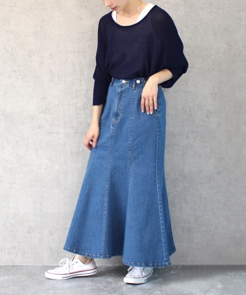 SELECT LEVERY(セレクトリベリー)の「ハイゲージドルマンニット(ニット/セーター・レディース・ホワイト/ベージュ/ネイビー/ライトグリーン・MEDIUM/LARGE)」の9枚目の写真