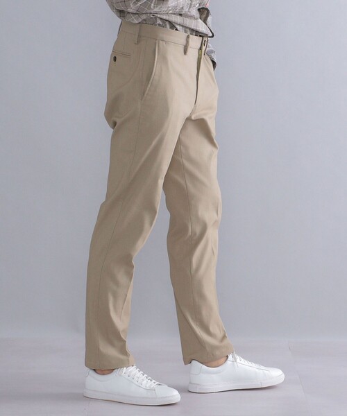 SHIPS（シップス）の「SHIPS:〈ストレッチ〉ウオーム ブラッシュド ノープリーツ パンツ（チノパンツ・メンズ・グレー/オリーブ/カーキ/ダークグレー・34/32/30/31/33/29）」の8枚目の写真
