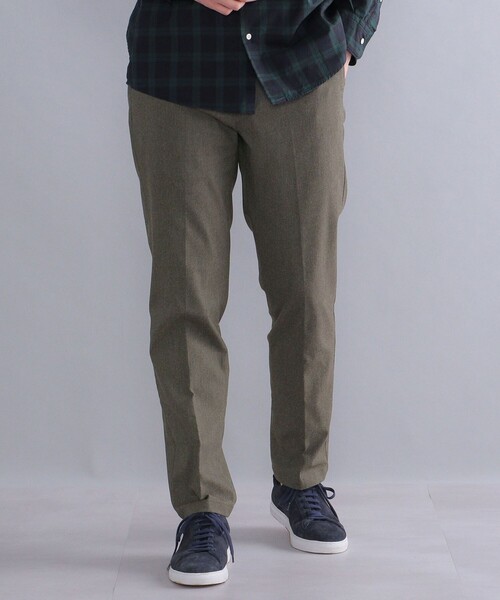 SHIPS（シップス）の「SHIPS:〈ストレッチ〉ウオーム ブラッシュド ノープリーツ パンツ（チノパンツ・メンズ・グレー/オリーブ/カーキ/ダークグレー・34/32/30/31/33/29）」の18枚目の写真