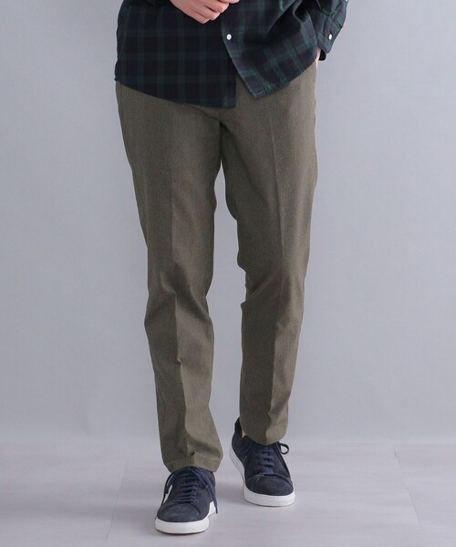 SHIPS（シップス）の「SHIPS:〈ストレッチ〉ウオーム ブラッシュド ノープリーツ パンツ（チノパンツ・メンズ・グレー/オリーブ/カーキ/ダークグレー・34/32/30/31/33/29）」の19枚目の写真