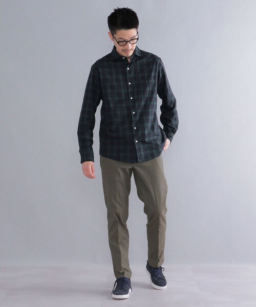 SHIPS（シップス）の「SHIPS:〈ストレッチ〉ウオーム ブラッシュド ノープリーツ パンツ（チノパンツ・メンズ・グレー/オリーブ/カーキ/ダークグレー・34/32/30/31/33/29）」の20枚目の写真